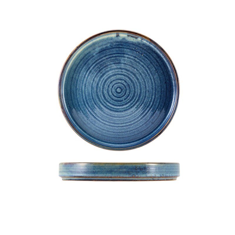 Terra Porcelain Aqua Blue Presentation Plate 18cm Terra Porcelain Aqua Blue Presentation Plate 18cm