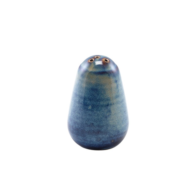 Terra Porcelain Aqua Blue Pepper Shaker Terra Porcelain Aqua Blue Pepper Shaker