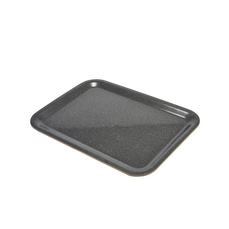 Laminated Wood Tray 46 X 34cm - Dark Granite Laminated Wood Tray 46 X 34cm - Dark Granite
