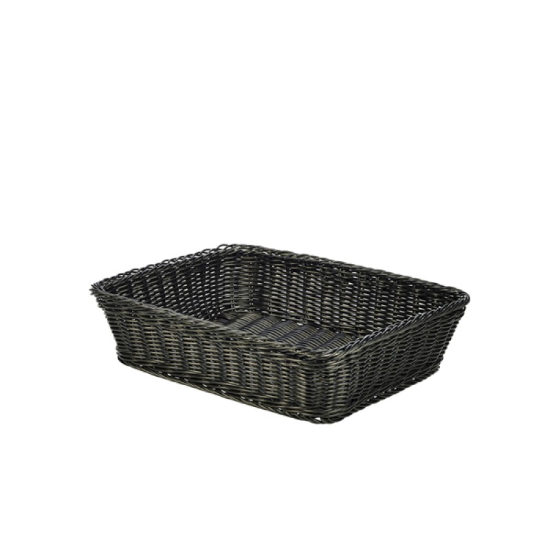 Polywicker Display Basket Black 36.5 x 29 x 9cm Polywicker Display Basket Black 36.5 x 29 x 9cm