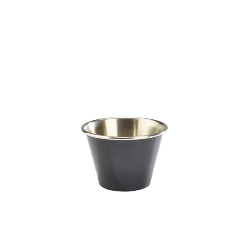 GenWare Black Vintage Steel Ramekin 71ml/2.5oz GenWare Black Vintage Steel Ramekin 71ml/2.5oz