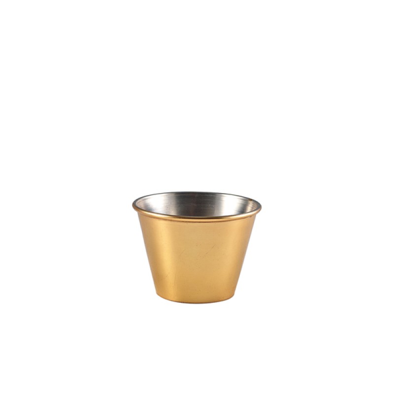 GenWare Gold Vintage Steel Ramekin 71ml/2.5oz GenWare Gold Vintage Steel Ramekin 71ml/2.5oz