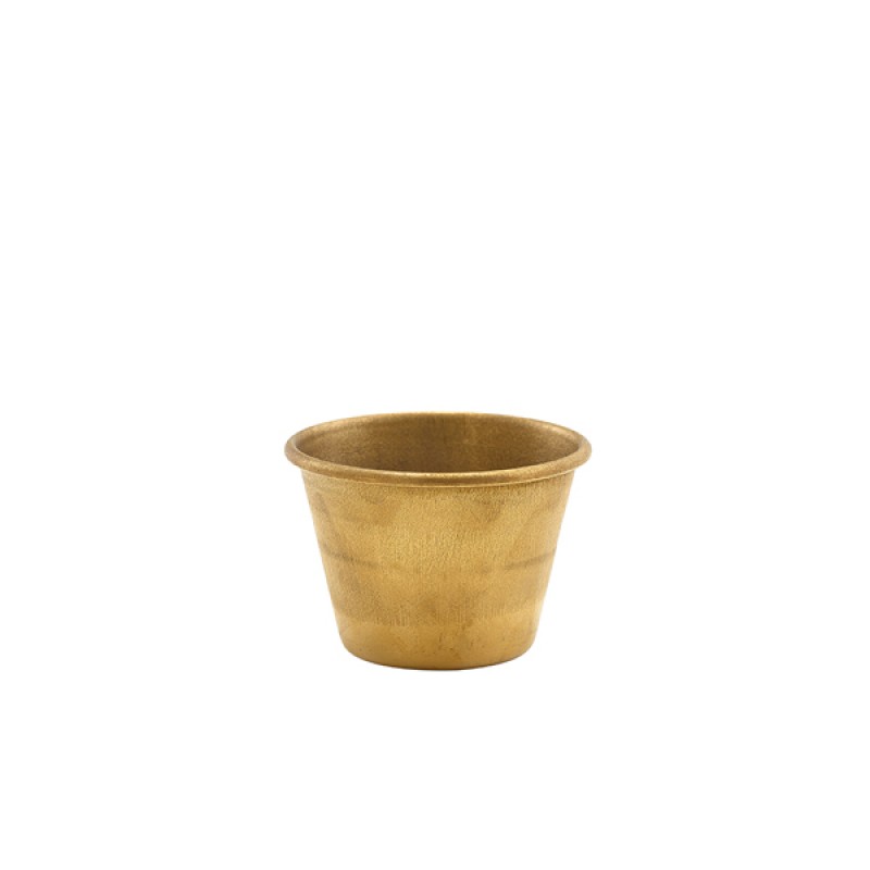 GenWare Gold Vintage Steel Ramekin 71ml/ 2.5oz GenWare Gold Vintage Steel Ramekin 71ml/ 2.5oz