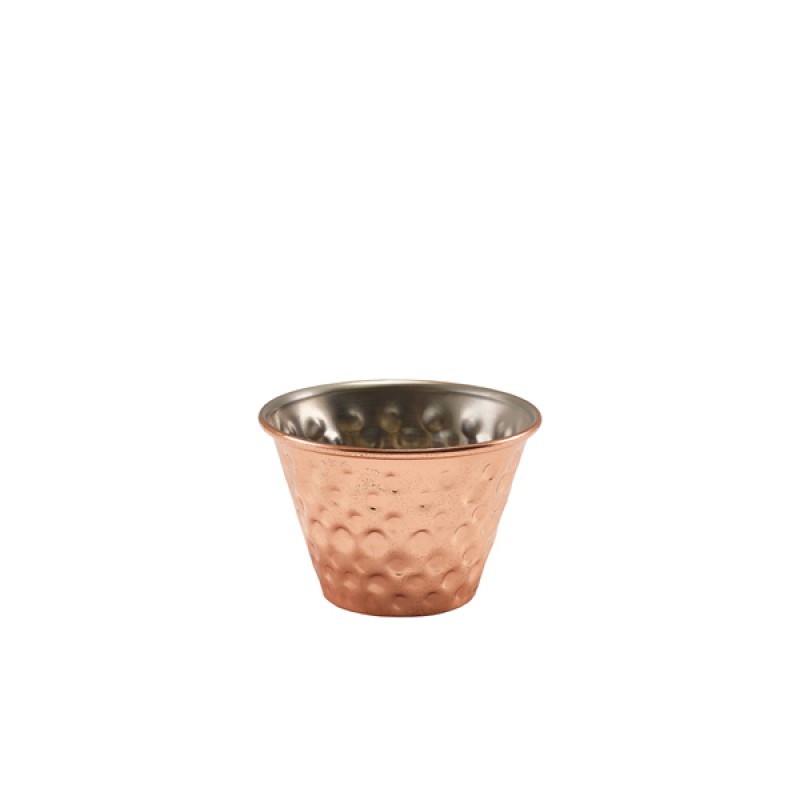 GenWare Copper Plated Hammered Ramekin 114ml/4oz GenWare Copper Plated Hammered Ramekin 114ml/4oz