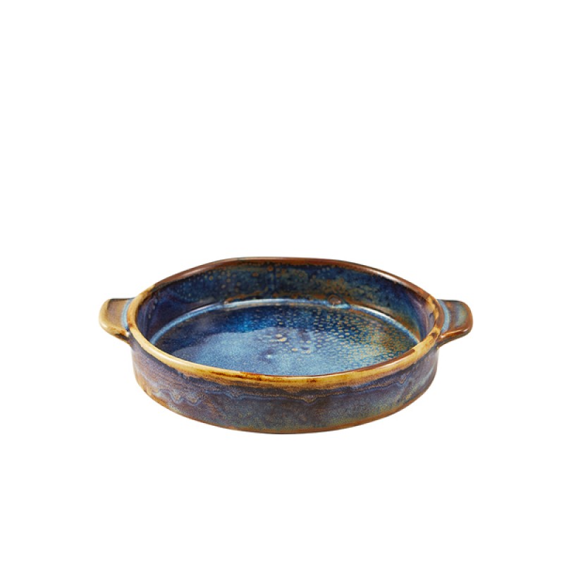 Terra Porcelain Aqua Blue Round Eared Dish 14.6cm Terra Porcelain Aqua Blue Round Eared Dish 14.6cm