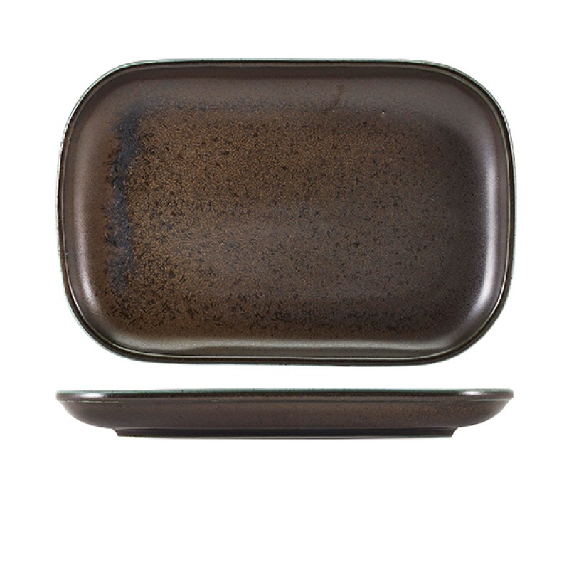 Terra Porcelain Black Rectangular Plate 29 x 19.5cm Terra Porcelain Black Rectangular Plate 29 x 19.5cm