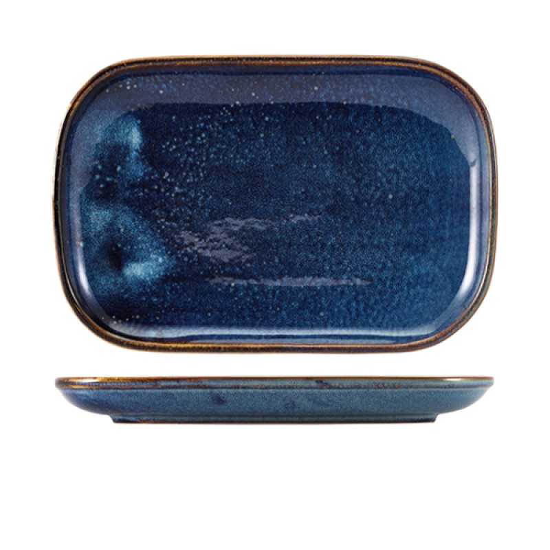 Terra Porcelain Aqua Blue Rectangular Plate 29 x 19.5cm Terra Porcelain Aqua Blue Rectangular Plate 29 x 19.5cm