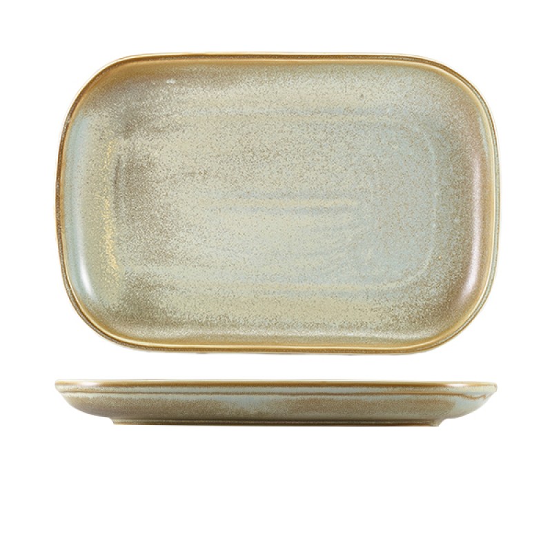 Terra Porcelain Matt Grey Rectangular Plate 29 x 19.5cm Terra Porcelain Matt Grey Rectangular Plate 29 x 19.5cm