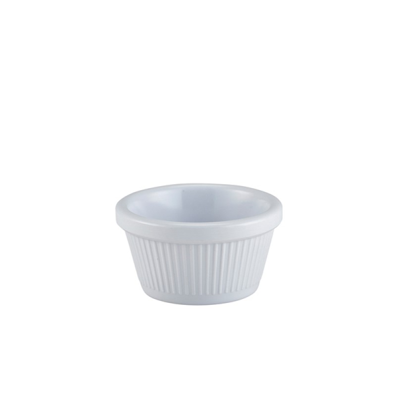Ramekin 2oz Fluted White Ramekin 2oz Fluted White