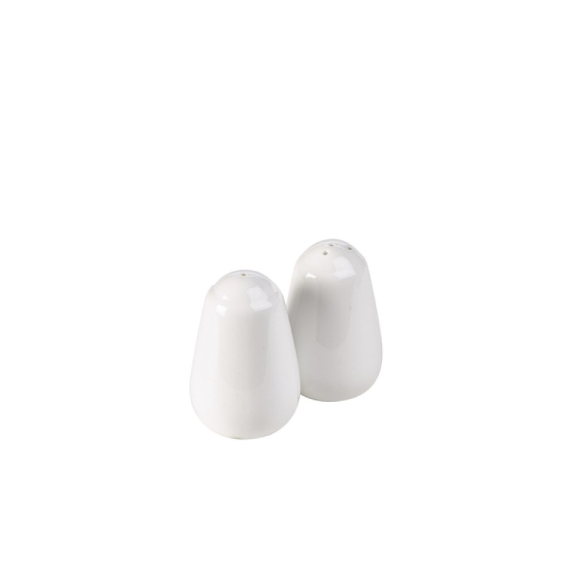 Genware Porcelain Salt Shaker 7cm/2.75 Genware Porcelain Salt Shaker 7cm/2.75