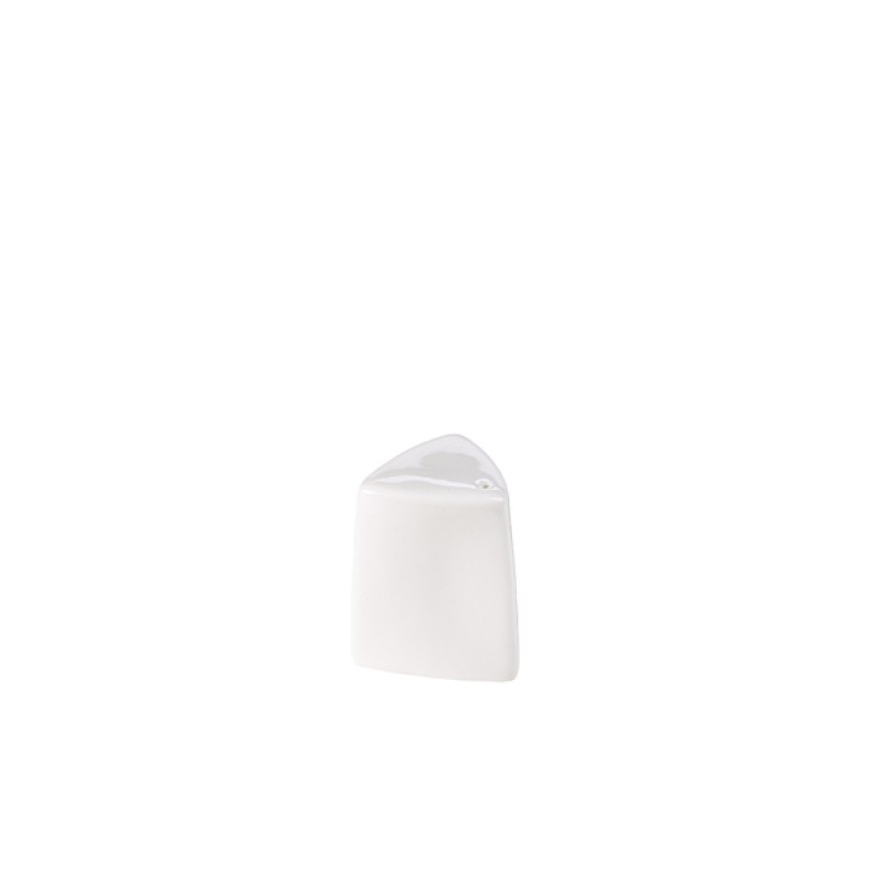 Genware Porcelain Triangular Salt Shaker 6cm/ 2.5 Genware Porcelain Triangular Salt Shaker 6cm/ 2.5