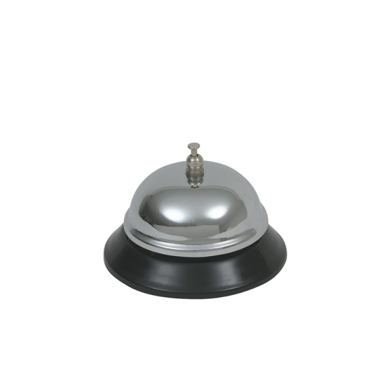 Genware Chrome Plated Service Bell 3 1/2 Genware Chrome Plated Service Bell 3 1/2