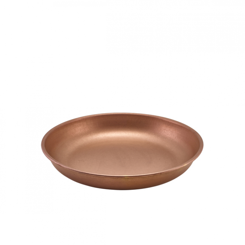 GenWare Copper Vintage Steel Coupe Plate 24cm GenWare Copper Vintage Steel Coupe Plate 24cm