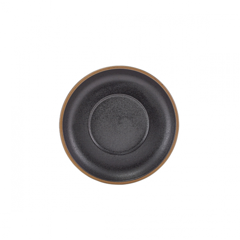 GenWare Kava Black Stoneware Saucer 16cm GenWare Kava Black Stoneware Saucer 16cm