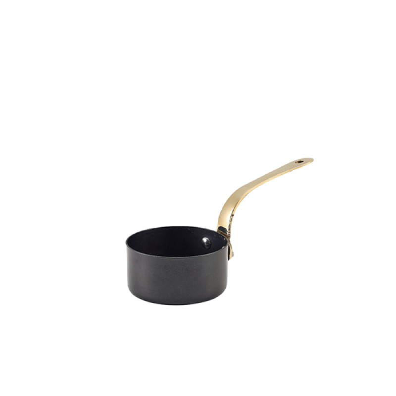 GenWare Black Vintage Steel Mini Sauce Pan 7 x 3.75cm GenWare Black Vintage Steel Mini Sauce Pan 7 x 3.75cm