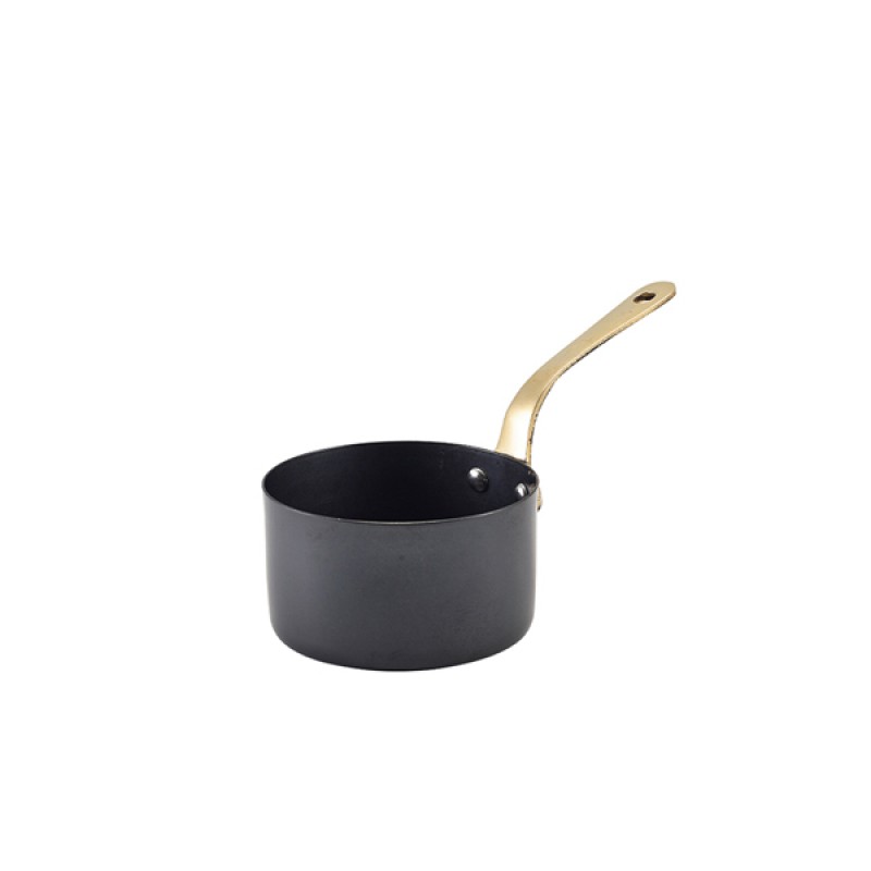 GenWare Black Vintage Steel Mini Sauce Pan 9 x 5.25cm GenWare Black Vintage Steel Mini Sauce Pan 9 x 5.25cm