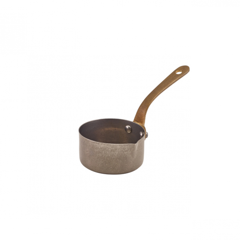 GenWare Vintage Steel Mini Sauce Pan With Lip 7 x 3.75cm GenWare Vintage Steel Mini Sauce Pan With Lip 7 x 3.75cm