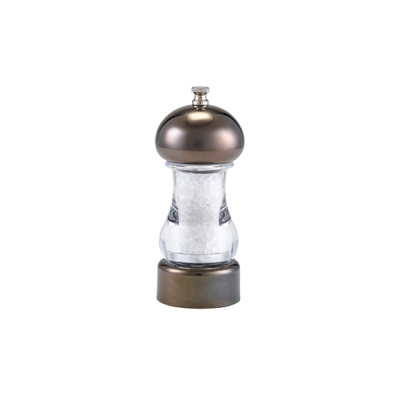 GenWare Gun Metal & Acrylic Salt/Pepper Grinder 14cm GenWare Gun Metal & Acrylic Salt/Pepper Grinder 14cm
