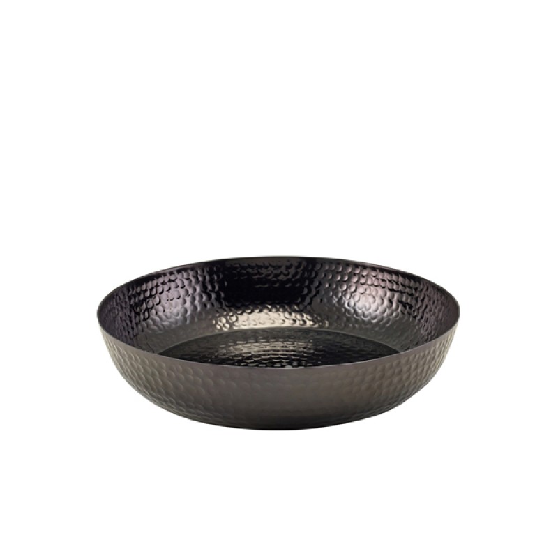 GenWare Black Hammered Aluminium Platter 31cm GenWare Black Hammered Aluminium Platter 31cm