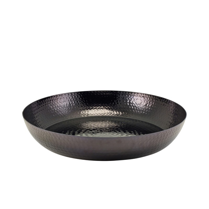 GenWare Black Hammered Aluminium Platter 44cm GenWare Black Hammered Aluminium Platter 44cm