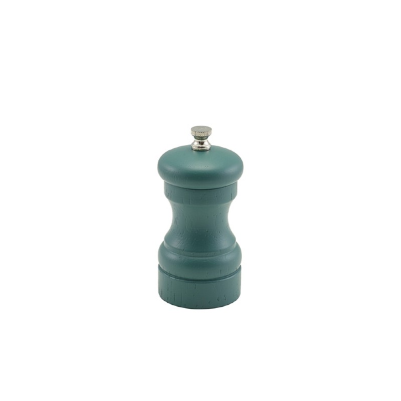 Olive Green Wooden Salt/Pepper Grinder 10cm Olive Green Wooden Salt/Pepper Grinder 10cm