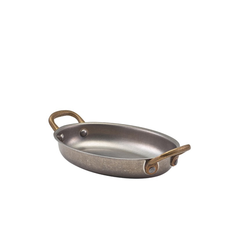 GenWare Vintage Steel Oval Dish 16.5 x 12.5cm GenWare Vintage Steel Oval Dish 16.5 x 12.5cm