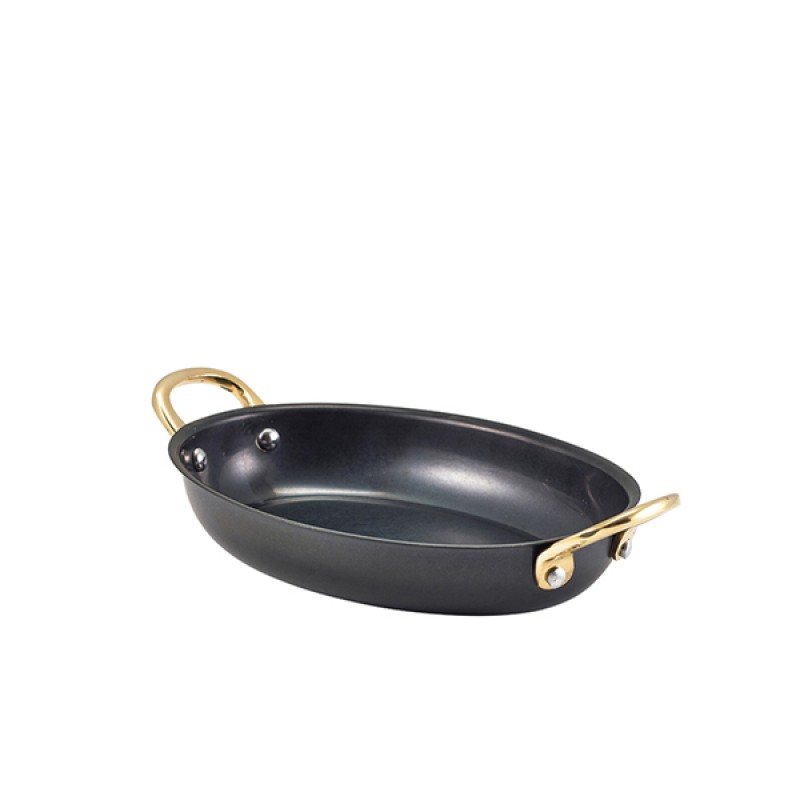 GenWare Black Vintage Steel Oval Dish 18.5 x 13.5cm GenWare Black Vintage Steel Oval Dish 18.5 x 13.5cm