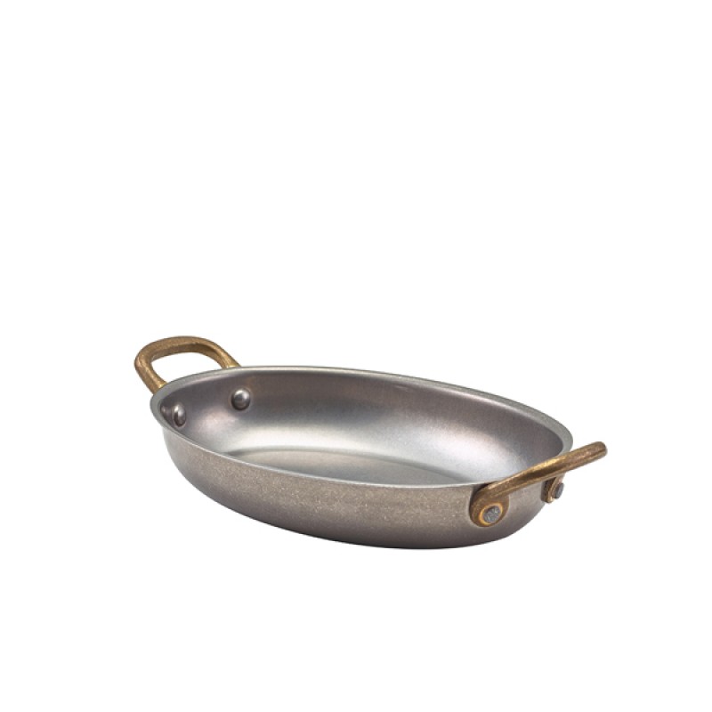 GenWare Vintage Steel Oval Dish 18.5 x 13.5cm GenWare Vintage Steel Oval Dish 18.5 x 13.5cm