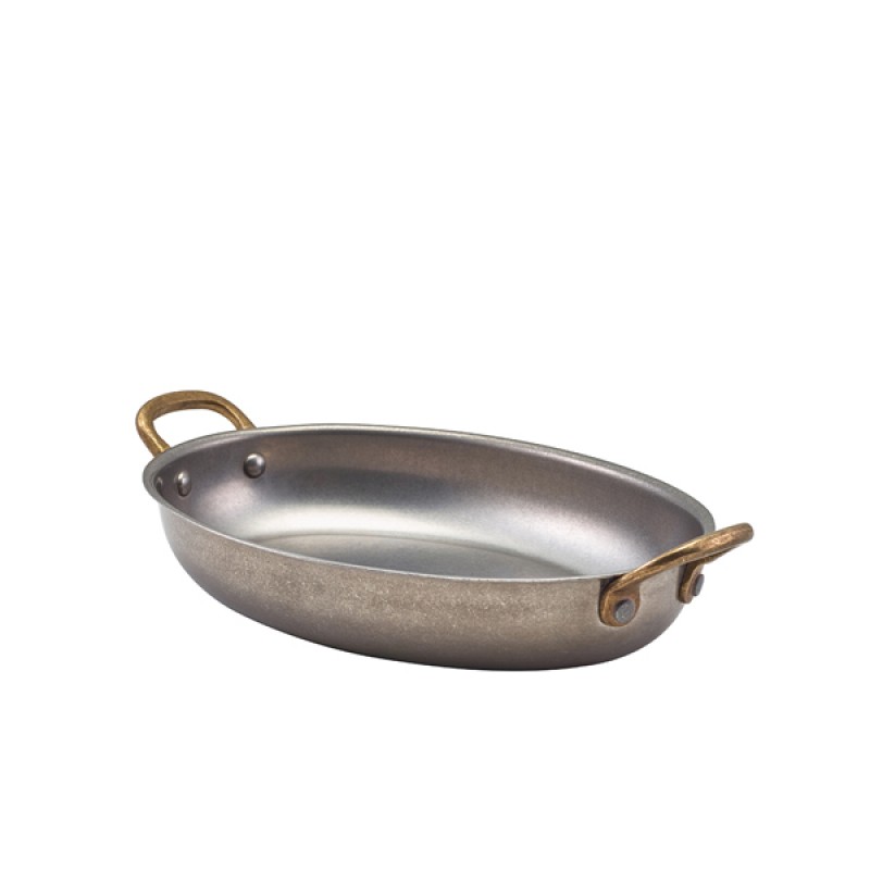 GenWare Vintage Steel Oval Dish 20.75 x 15.75cm GenWare Vintage Steel Oval Dish 20.75 x 15.75cm