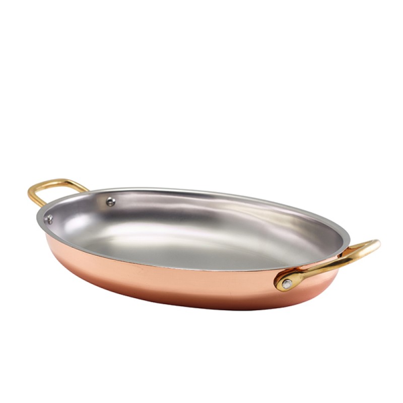 GenWare Copper Plated Oval Dish 30 x 21cm GenWare Copper Plated Oval Dish 30 x 21cm