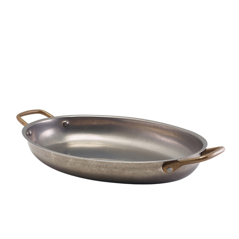 GenWare Vintage Steel Oval Dish 30 x 21cm GenWare Vintage Steel Oval Dish 30 x 21cm