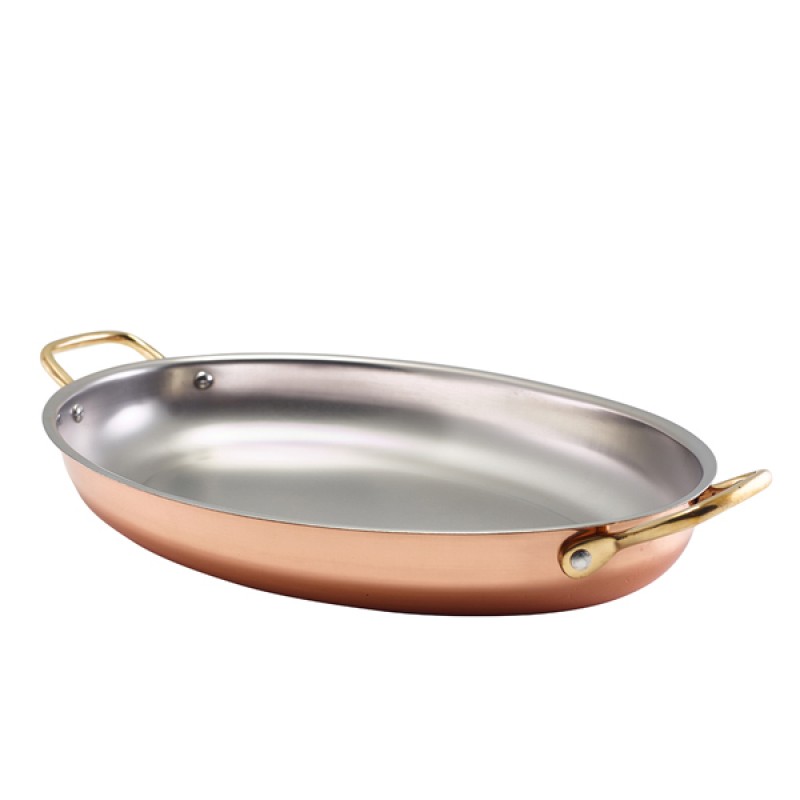GenWare Copper Plated Oval Dish 34 x 23cm GenWare Copper Plated Oval Dish 34 x 23cm