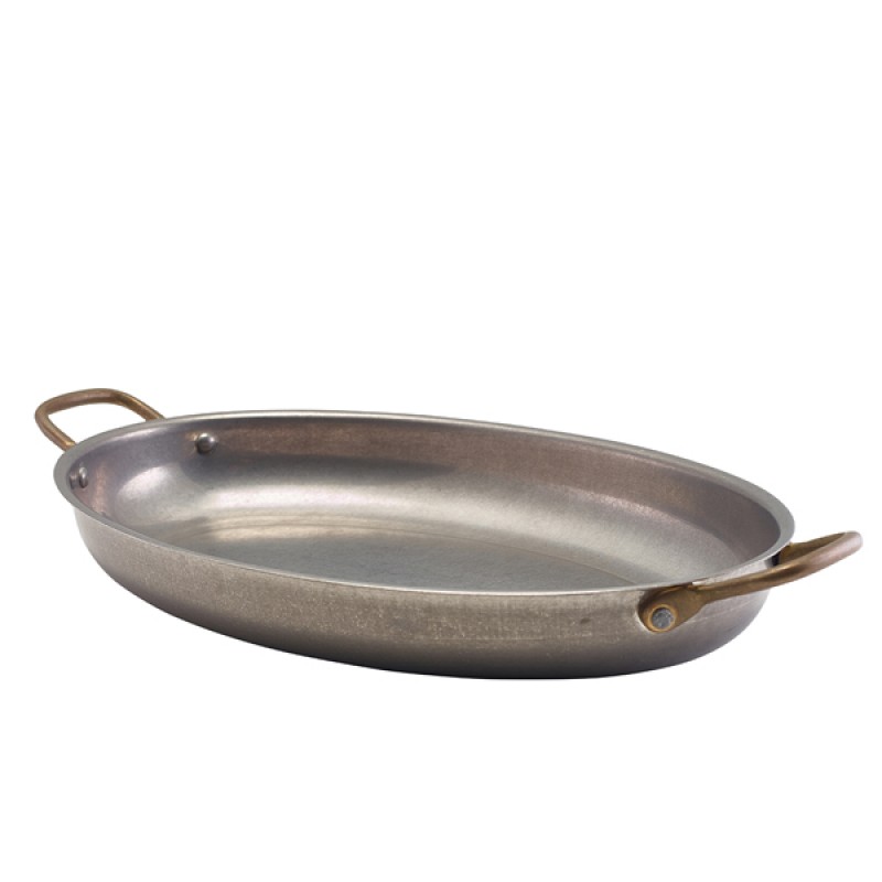 GenWare Vintage Steel Oval Dish 34 x 23cm GenWare Vintage Steel Oval Dish 34 x 23cm