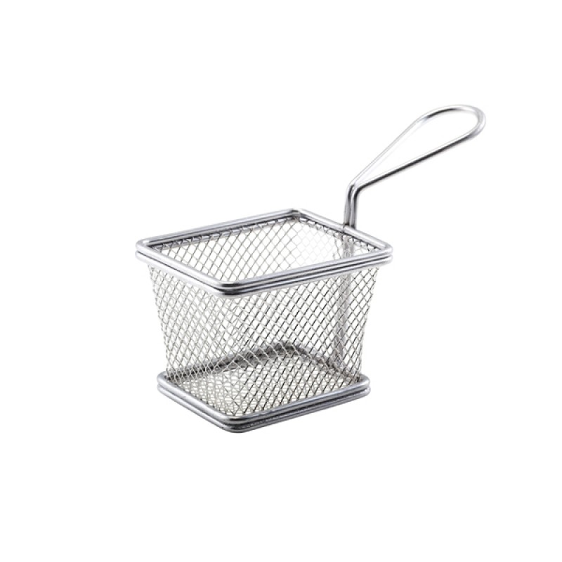Copper Serving Fry Basket Rectangular 10 x 8 x 7.5cm Copper Serving Fry Basket Rectangular 10 x 8 x 7.5cm