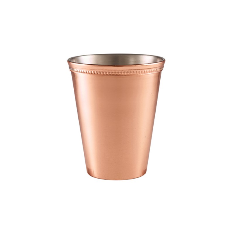 GenWare Beaded Copper Plated Serving Cup 38cl/13.4oz GenWare Beaded Copper Plated Serving Cup 38cl/13.4oz