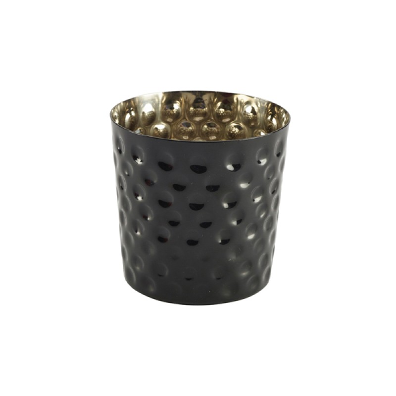 GenWare Black Vintage Steel Hammered Serving Cup 8.5 x 8.5c GenWare Black Vintage Steel Hammered Serving Cup 8.5 x 8.5c