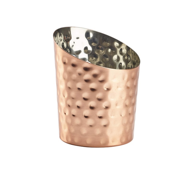 Hammered Copper Plated Angled Cone 9.5 x 11.6cm (Dia x H) Hammered Copper Plated Angled Cone 9.5 x 11.6cm (Dia x H)