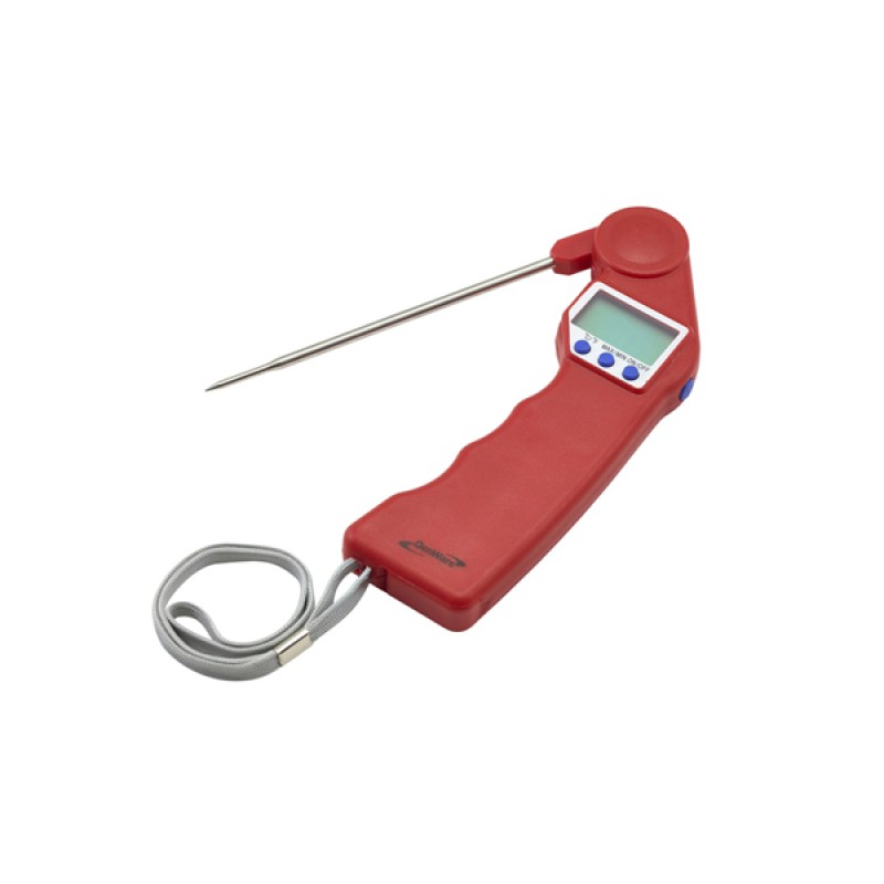 Genware Red Folding Probe Pocket Thermometer Genware Red Folding Probe Pocket Thermometer