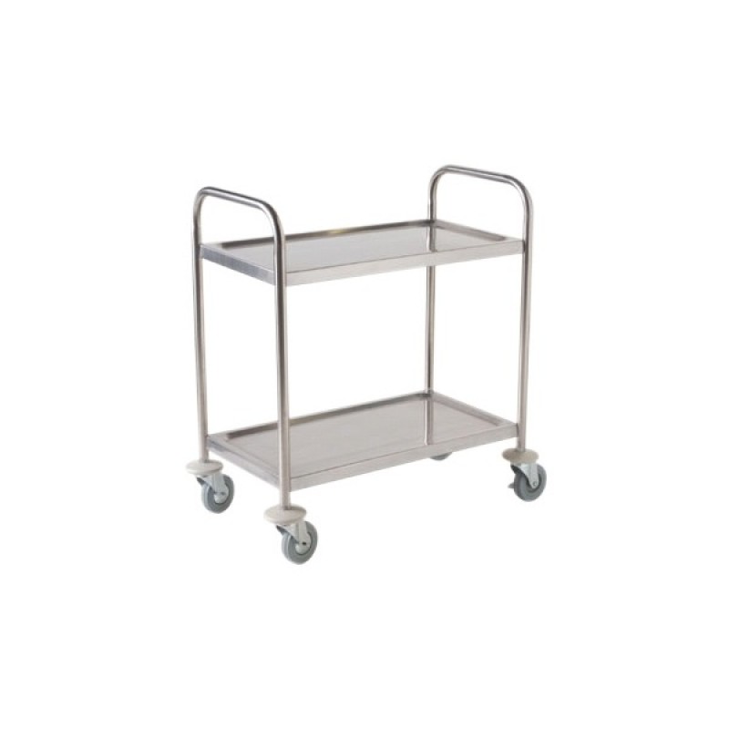 Fully Welded S/St. Trolley - 2 Shelves Fully Welded S/St. Trolley - 2 Shelves