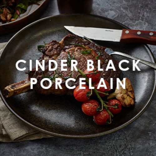 Cinder Black Porcelain