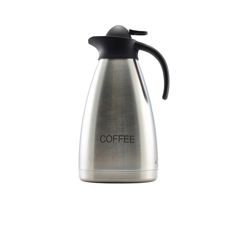 Coffee Inscribed St/St Contemporary Vac. Jug Coffee Inscribed St/St Contemporary Vac. Jug
