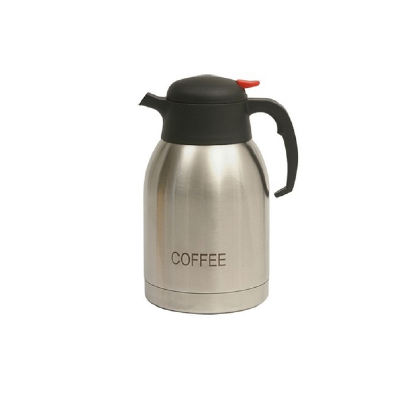 Coffee Inscribed St/St Vacuum Jug 2.0L Coffee Inscribed St/St Vacuum Jug 2.0L