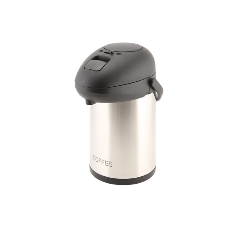 Coffee Inscribed St/St Vacuum Pump Pot 2.5L Coffee Inscribed St/St Vacuum Pump Pot 2.5L