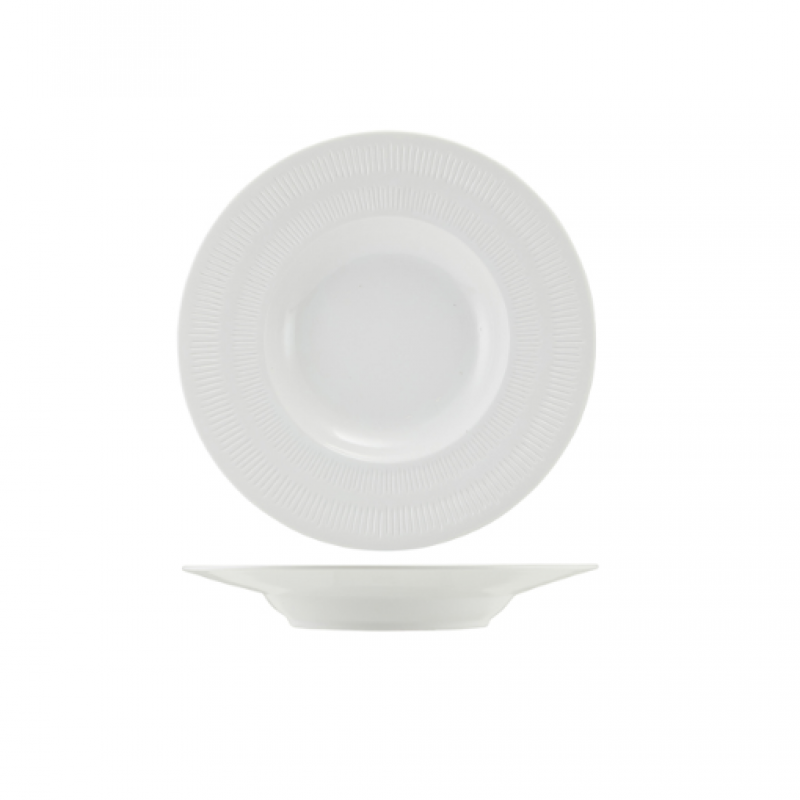 Incise Porcelain Solara Winged Soup Bowl 24cm Incise Porcelain Solara Winged Soup Bowl 24cm