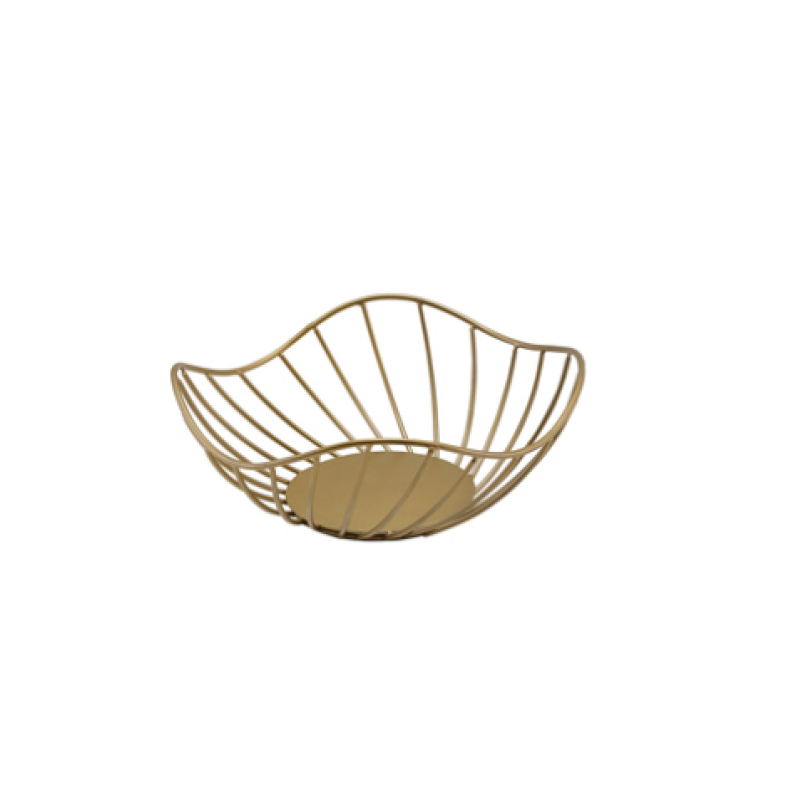 GenWare Lotus Leaf Gold Wire Basket 20 x 8cm GenWare Lotus Leaf Gold Wire Basket 20 x 8cm