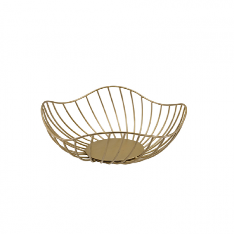 GenWare Lotus Leaf Gold Wire Basket 28.5 x 10cm GenWare Lotus Leaf Gold Wire Basket 28.5 x 10cm