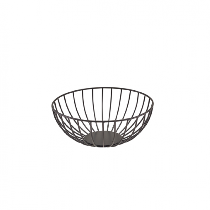 GenWare Round Black Wire Basket 20 x 8cm GenWare Round Black Wire Basket 20 x 8cm