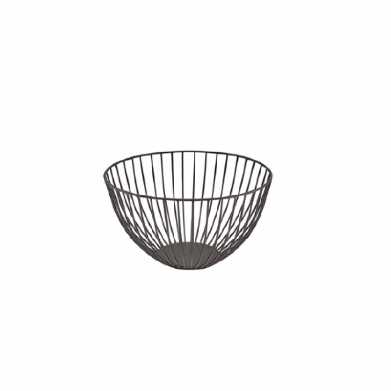 GenWare Round Black Wire Basket 24 x 13cm GenWare Round Black Wire Basket 24 x 13cm