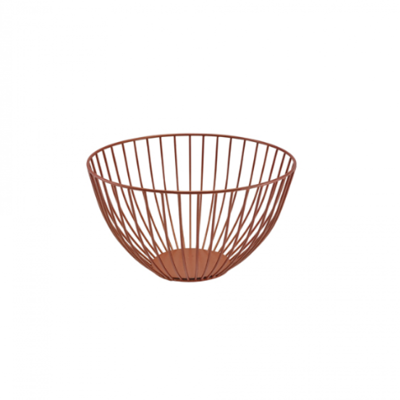 GenWare Round Copper Wire Basket 24 x 13cm