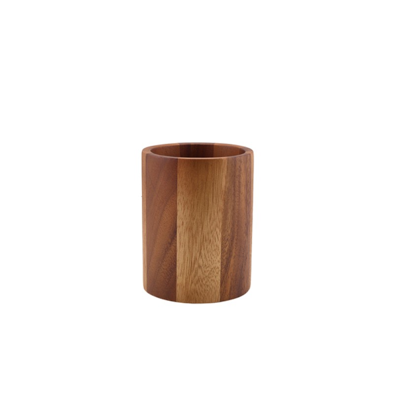 GenWare Acacia Wood Cutlery Cylinder GenWare Acacia Wood Cutlery Cylinder